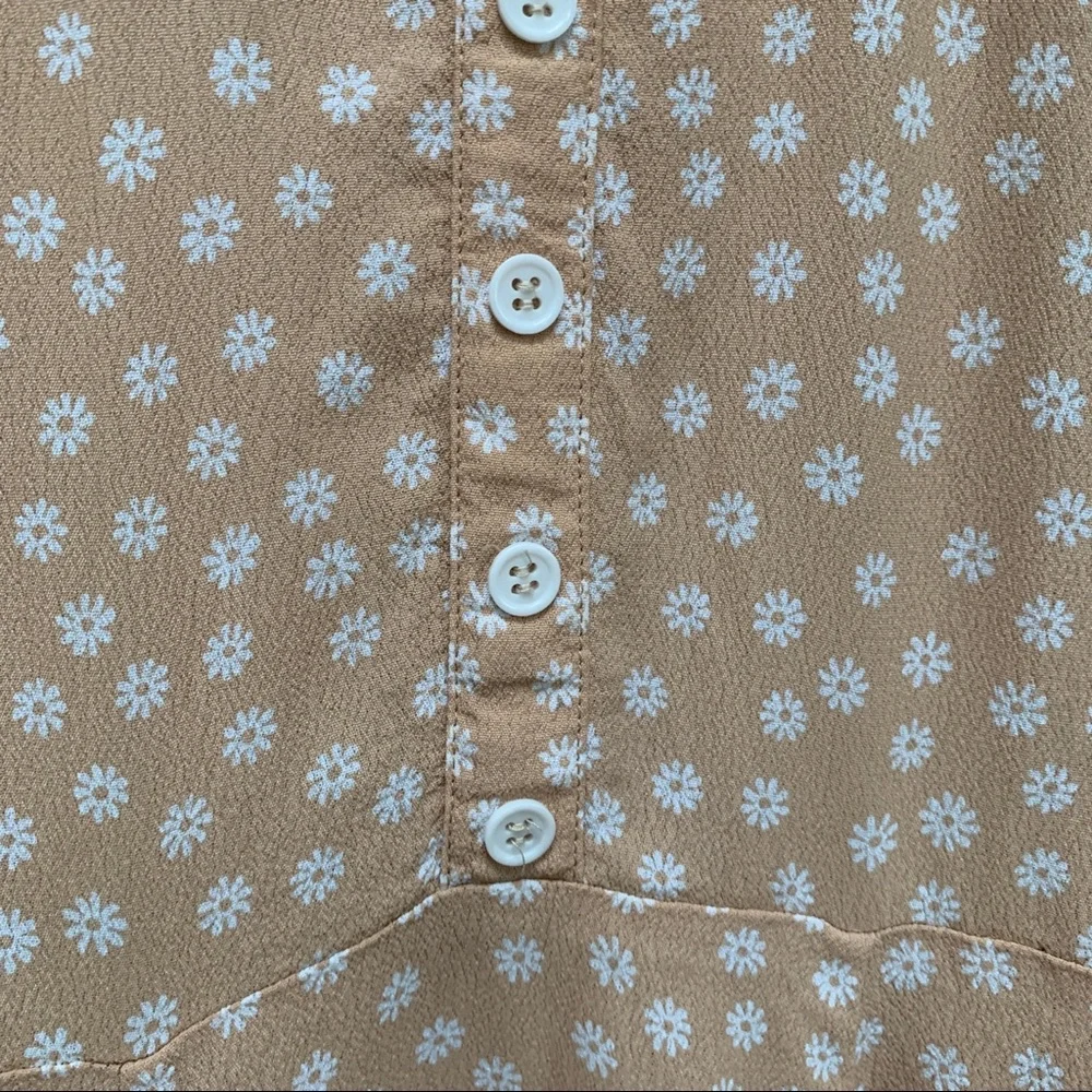 Reformation Bridget Dainty Flower White Collar Mini Dress size 2 - Picture 7 of 9